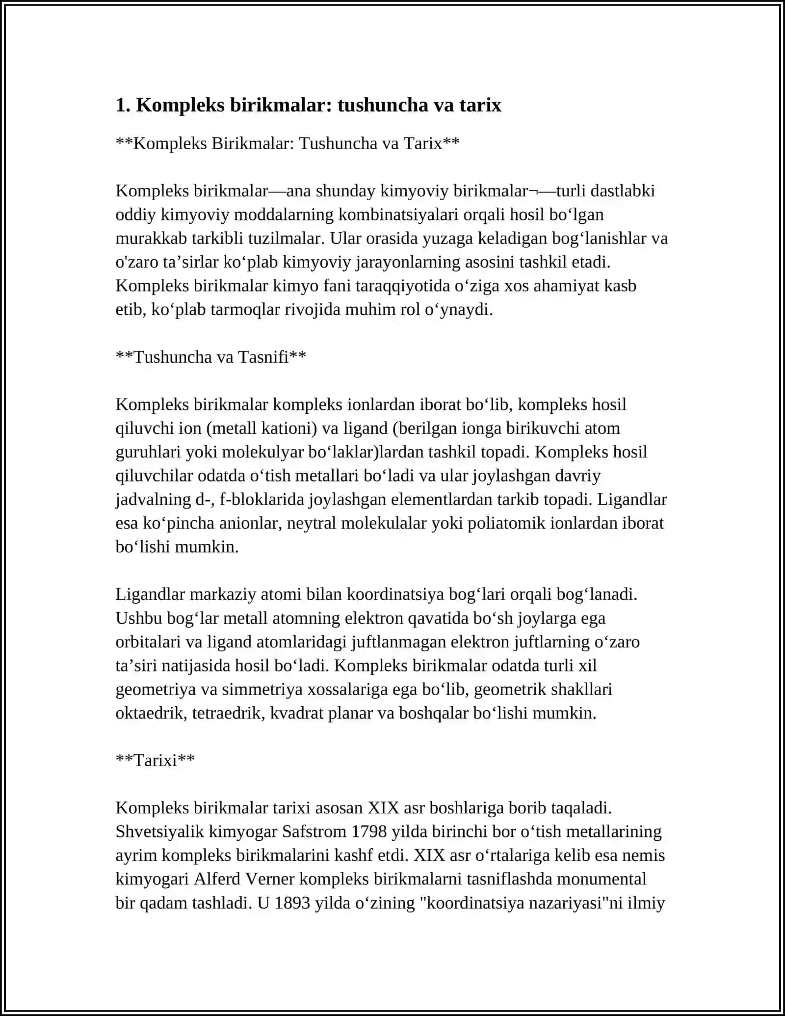 Kompleks Birikmalar 3