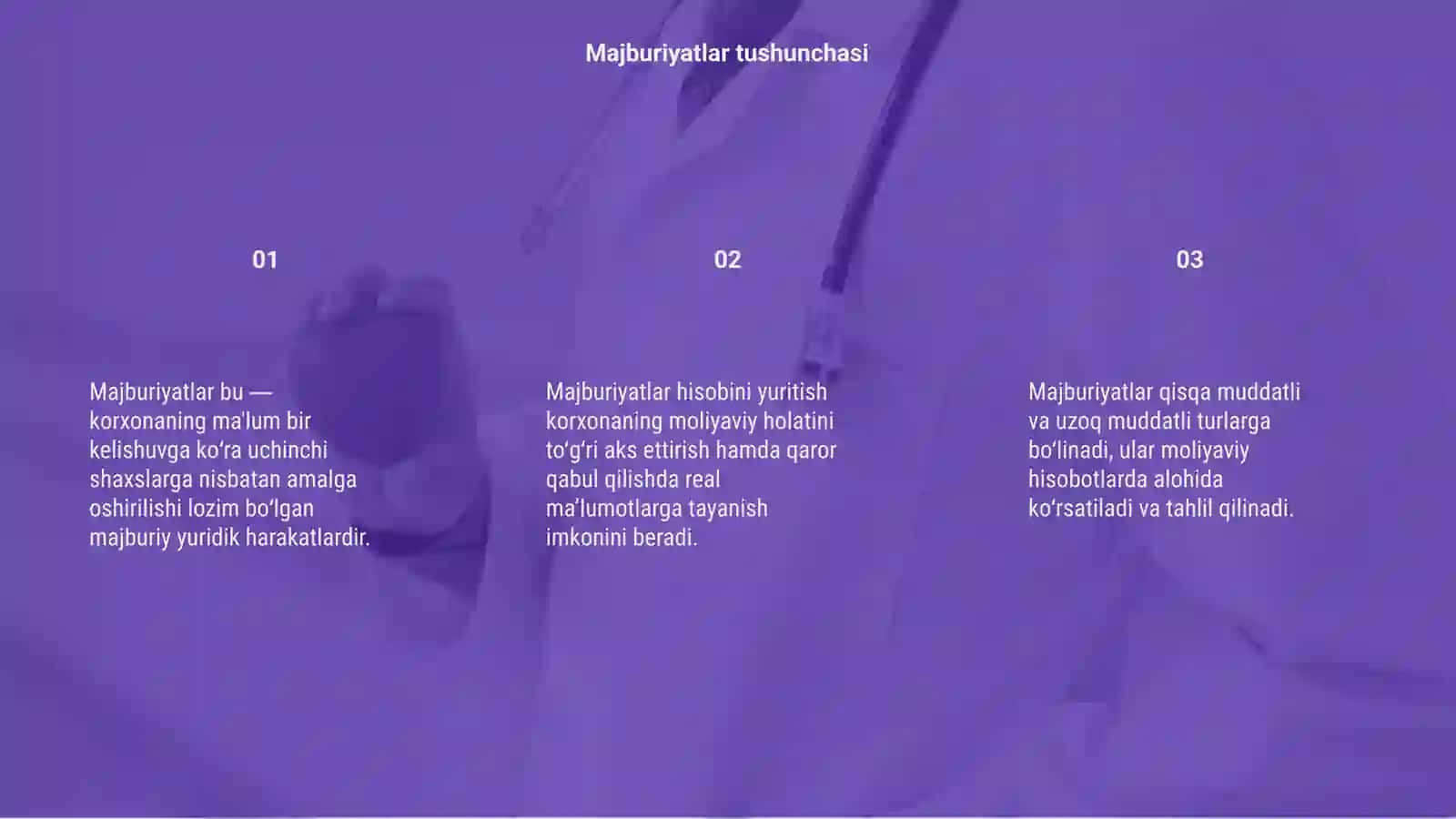 Majburiyatlar hisobi 3