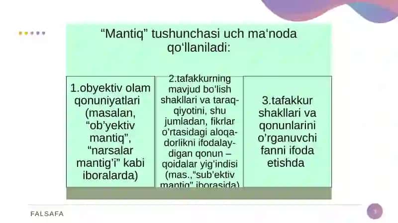 Mantiq ilmi 3
