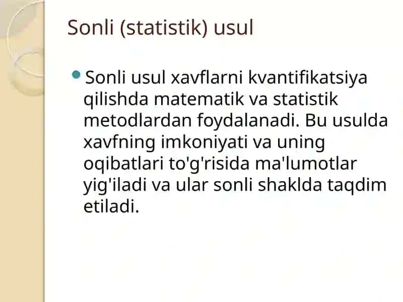 Kvantifikatsiyalash 3
