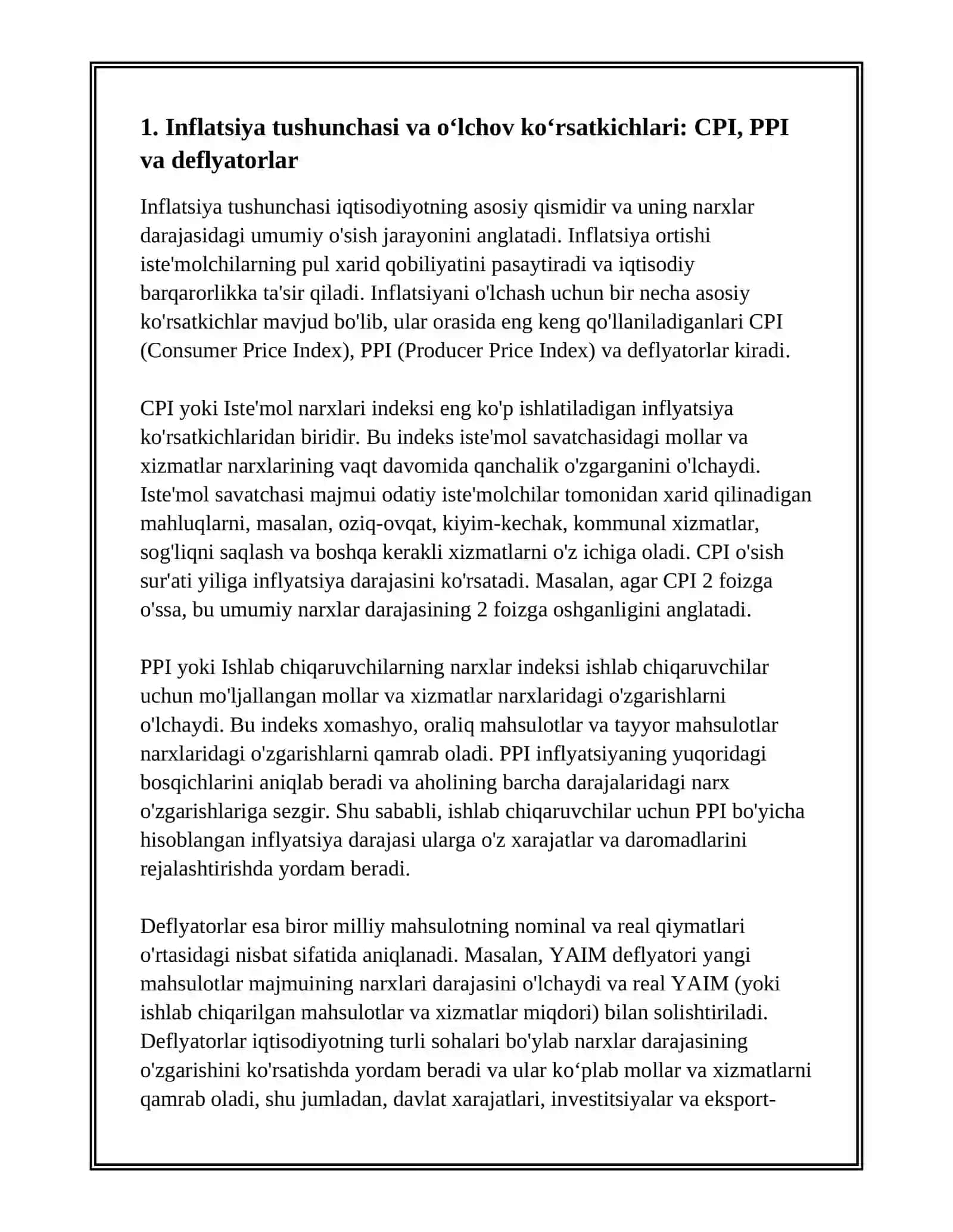 INFLYATSIYA JARAYONLARI 3
