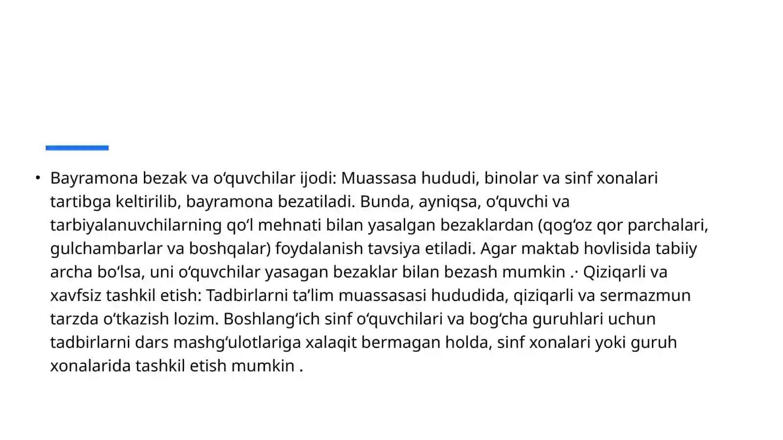 Ta'lim Muassasalarida Bayramlarni Namunali O'tqazish 3
