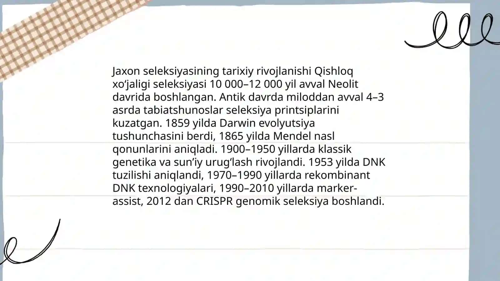 Q/X ekinlari seleksiyasi va urugʻchiligi 3
