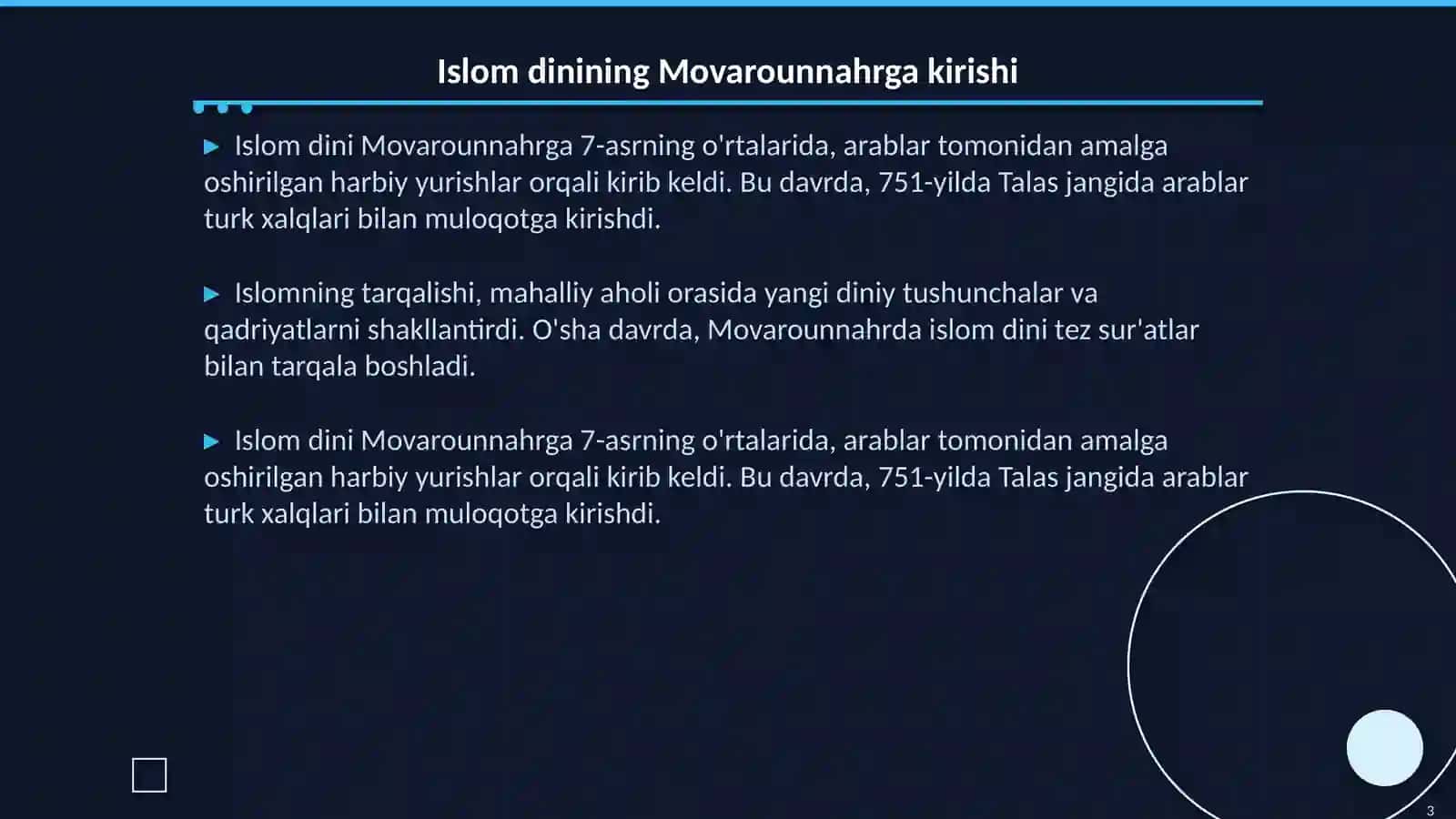 Islom dini Movarounnahrga ta'siri 3