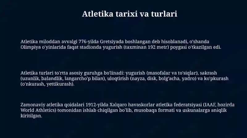 Yengil atletika va uning turlari 3