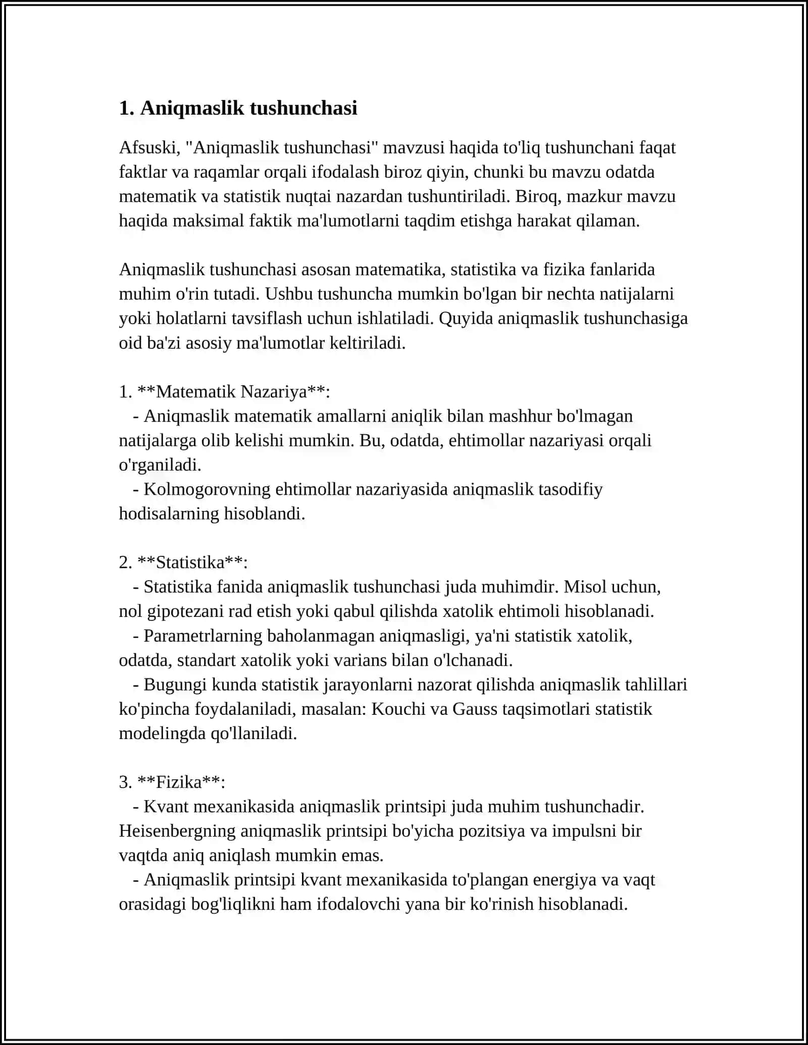 ANIQQMASLIKLAR VA ULARNI OCHISH 3