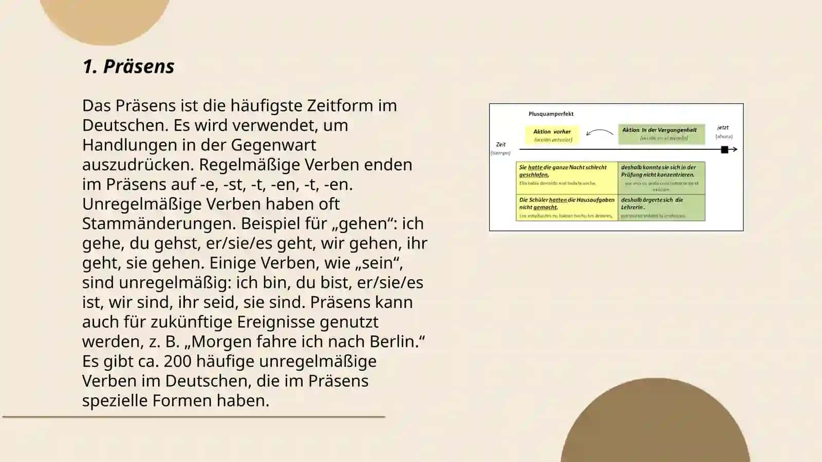 Zeitformen im Deutschen 3