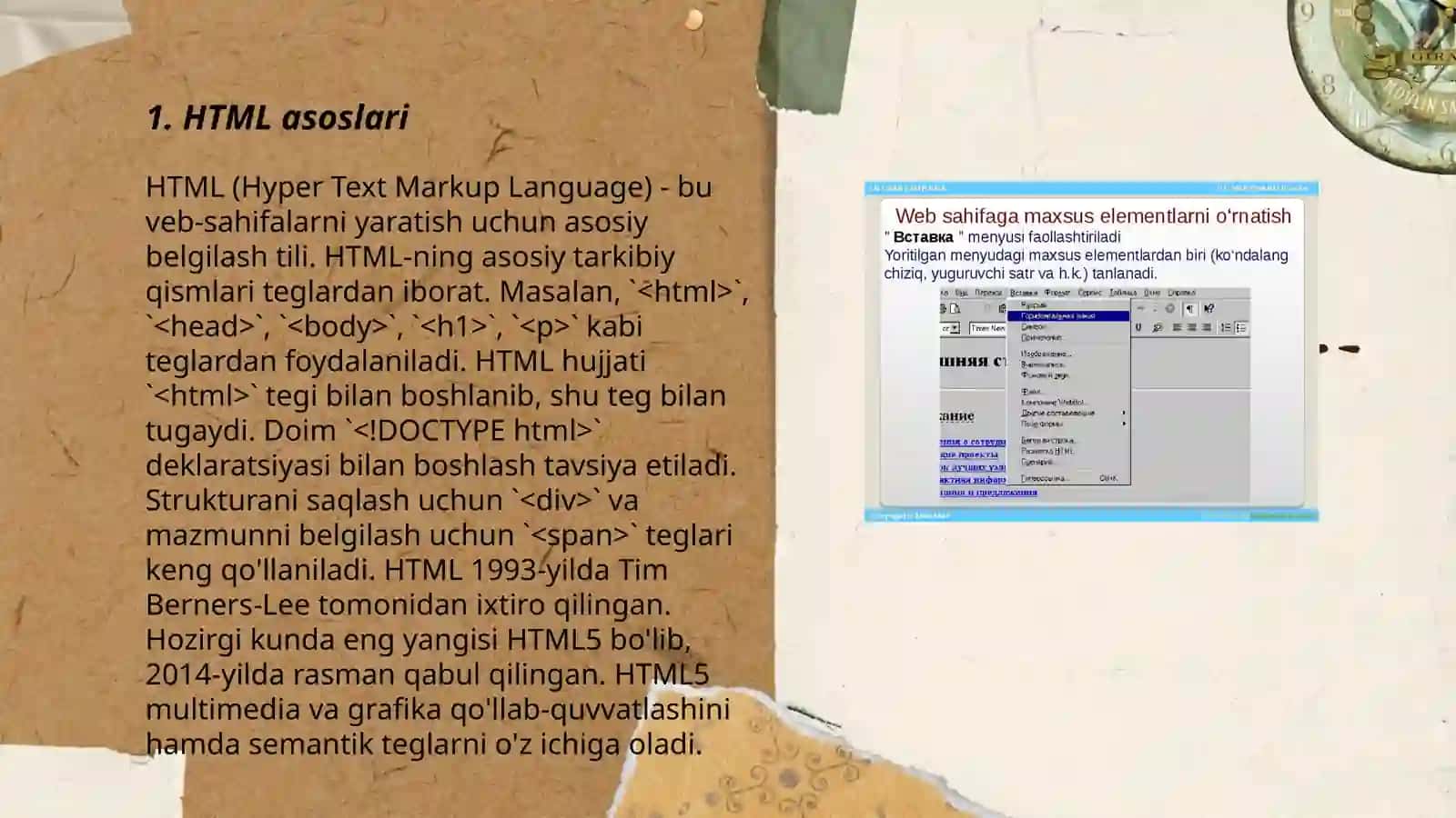 HTML asoslari 3