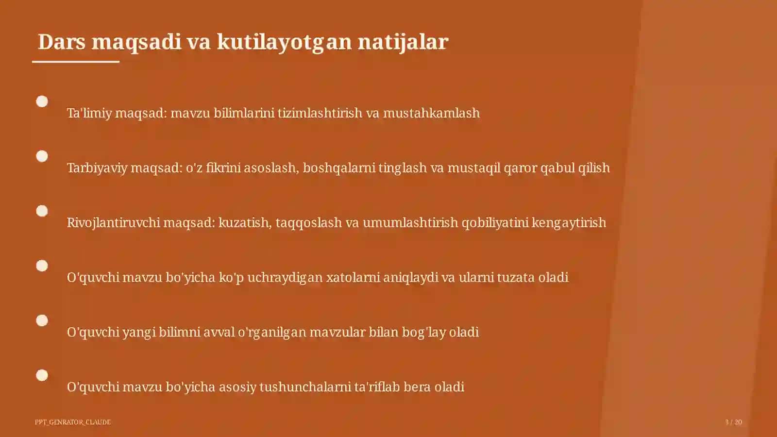 Hayot yo'lini tanlash: maqsad va reja (11-sinf) 3