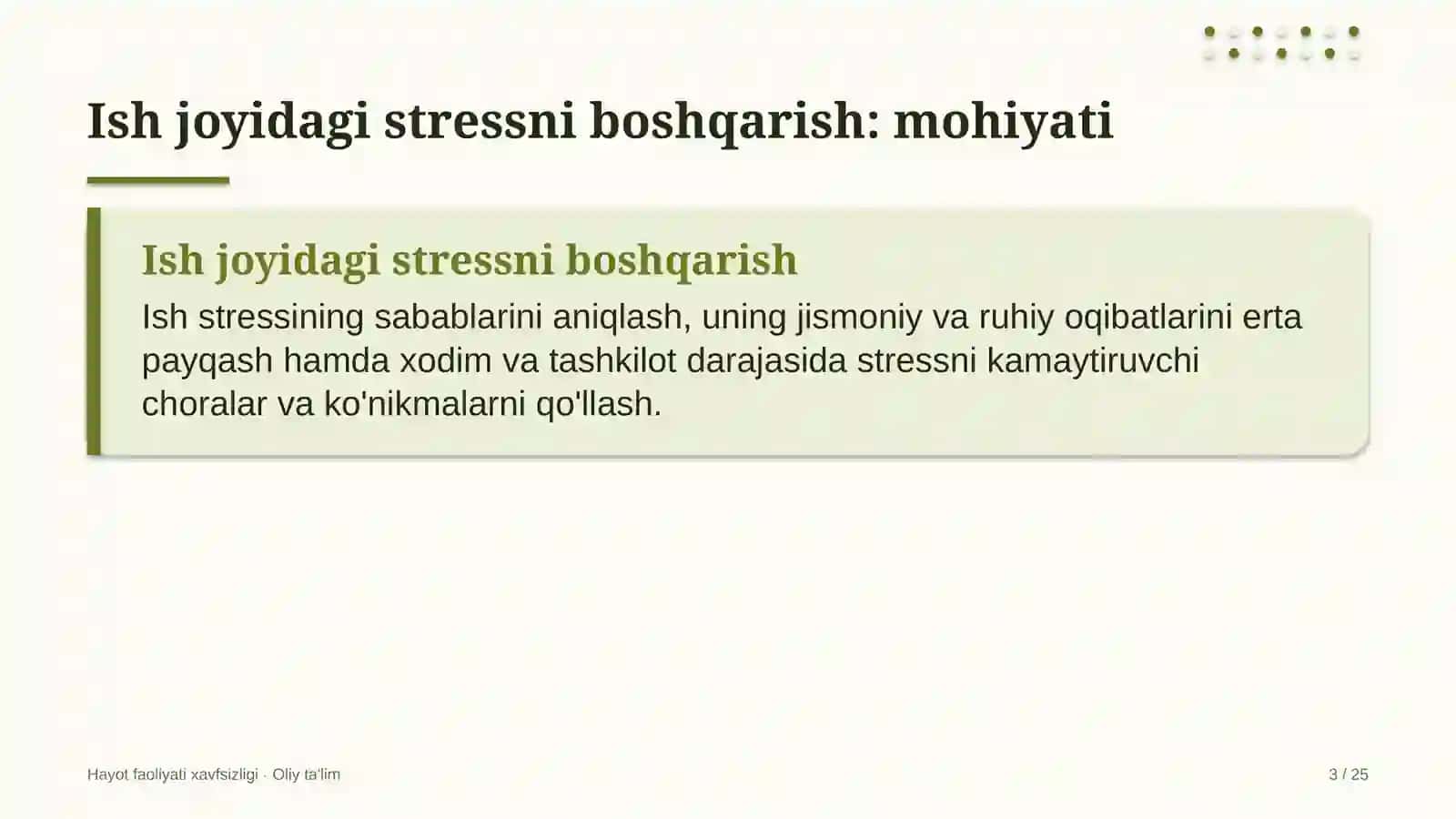 Akvaparklarda ish joyidagi stressni boshqarish 3
