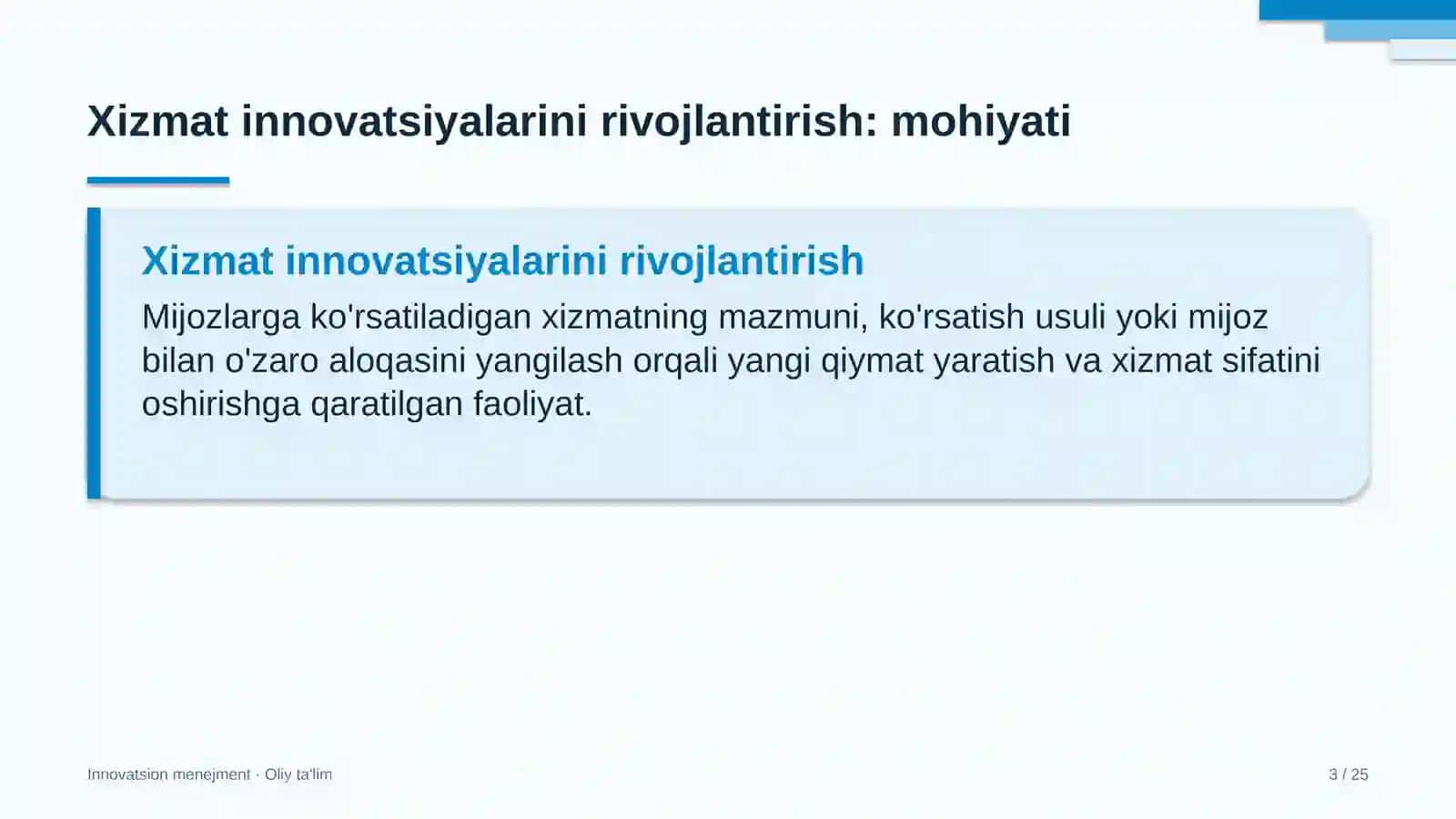 erkin iqtisodiy zonalarda xizmat innovatsiyalarini rivojlantirish 3342 3