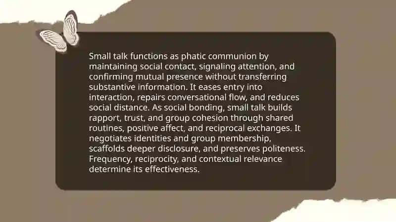 Analyzing small talks 3