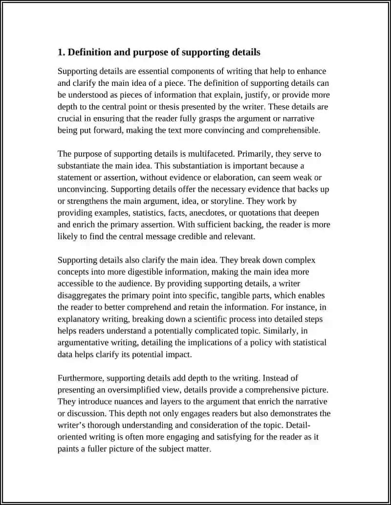 Writing Supporting Details 3