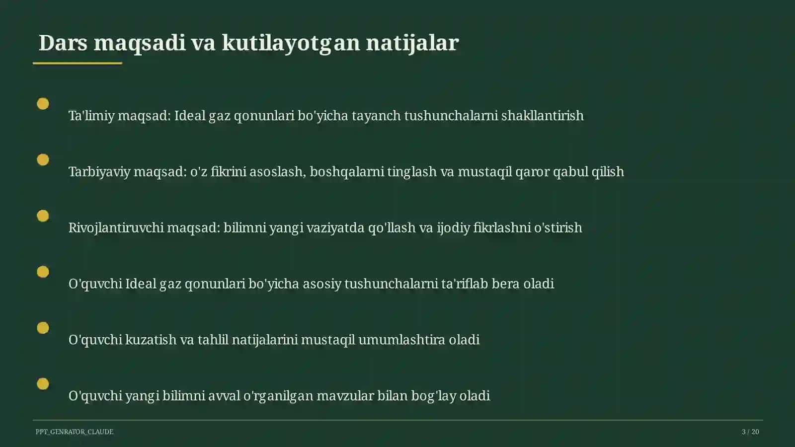 Ideal gaz qonunlari (10-sinf) 3