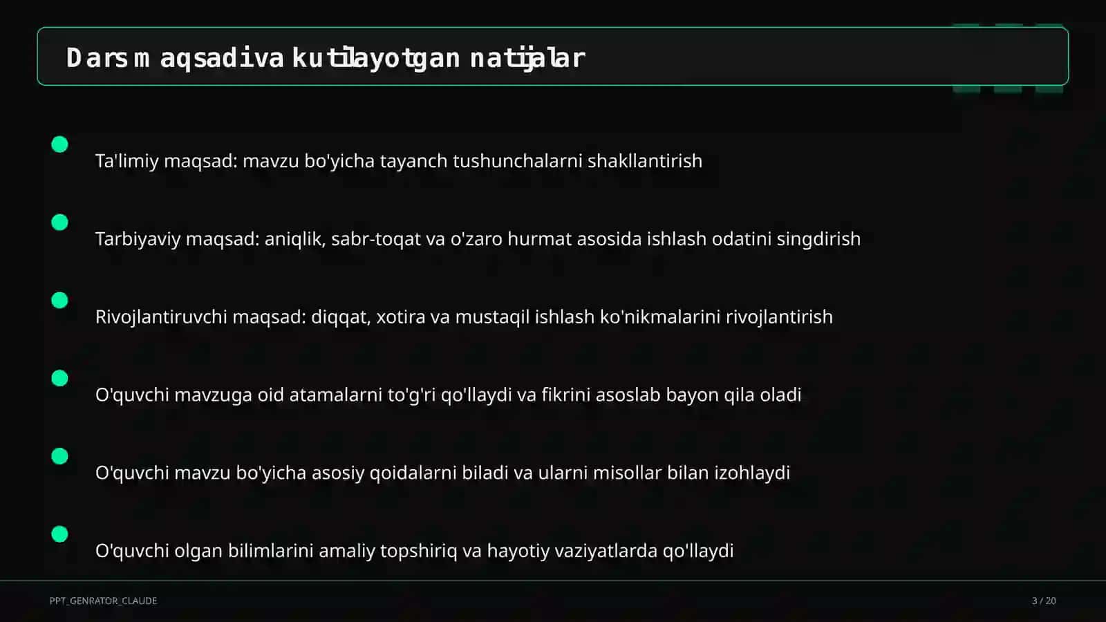 Vaqt o'lchovlari: soat, minut, sekund (3-sinf) 3