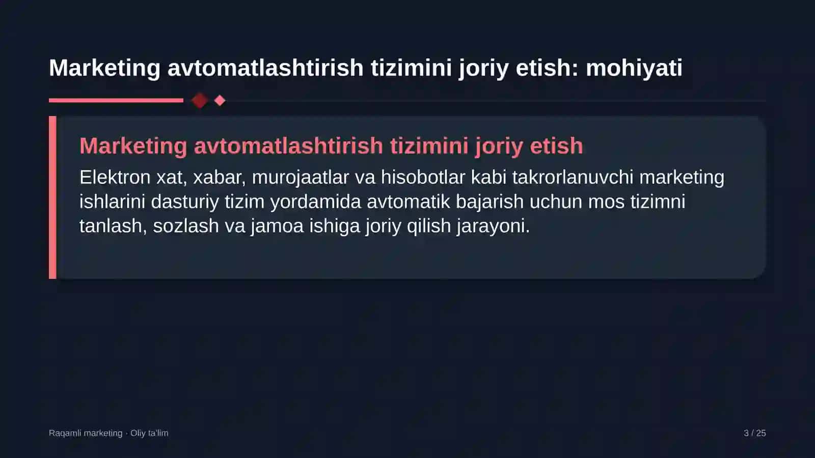 blokcheyn loyihalarida marketing avtomatlashtirish tizimlarini joriy etish 6769 3