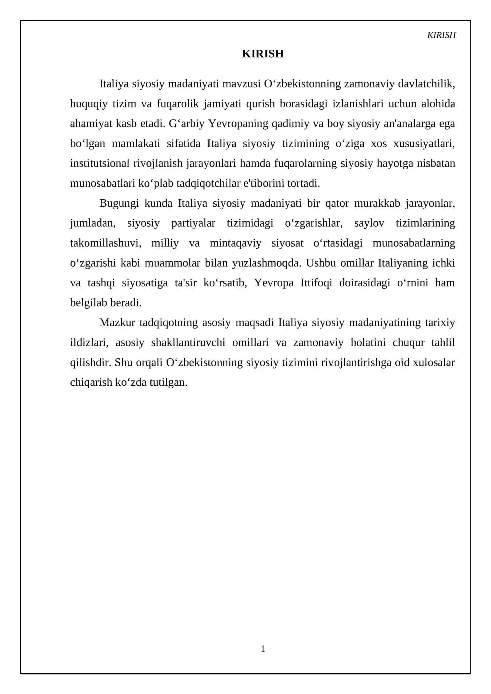 Italiya siyosiy madaniyati 3