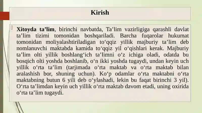 Xitoyda ta'lim tizimi 3