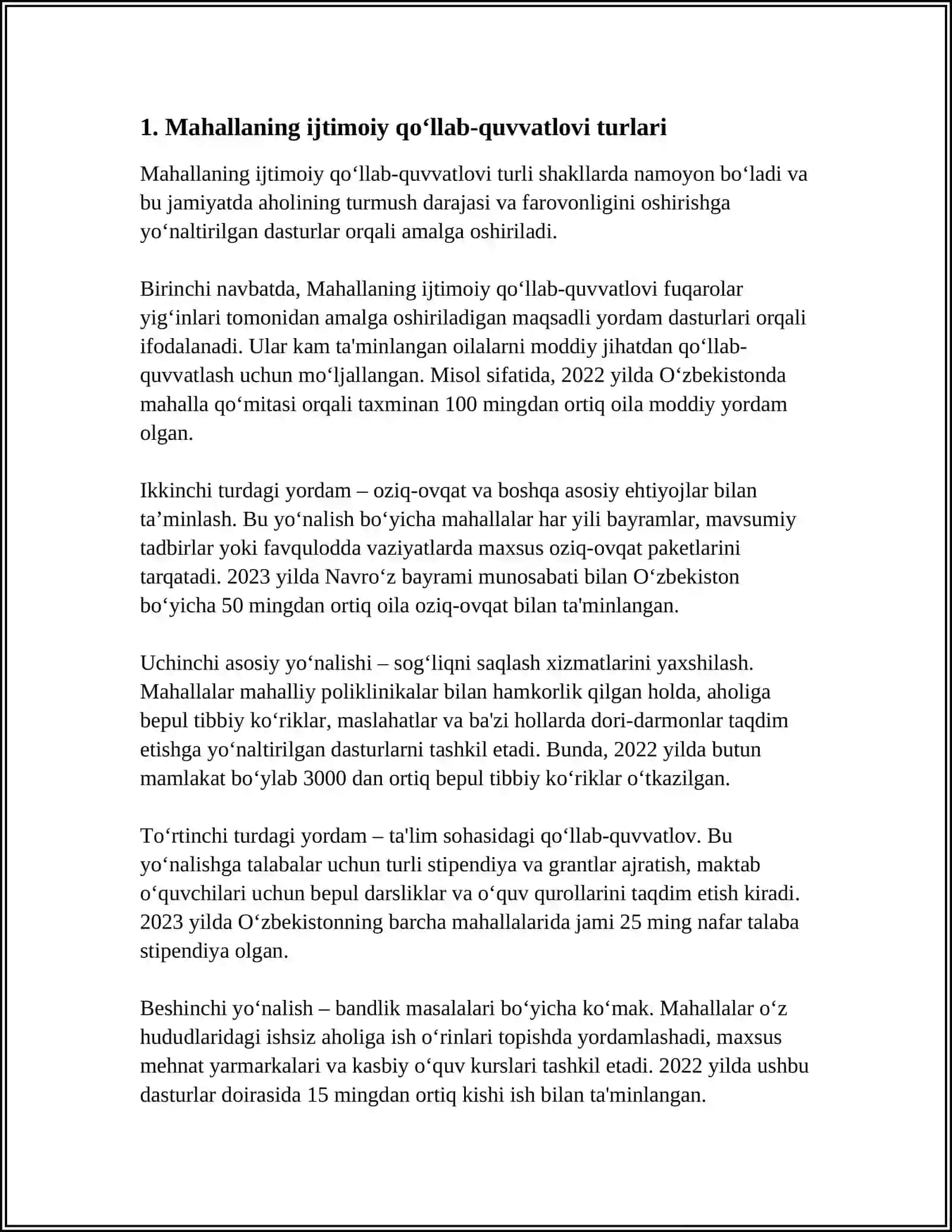 OILADA TAZYIQ VA ZO’RAVONLIKNING OLDINI OLISHDA MAHALLANING O’RNI 3