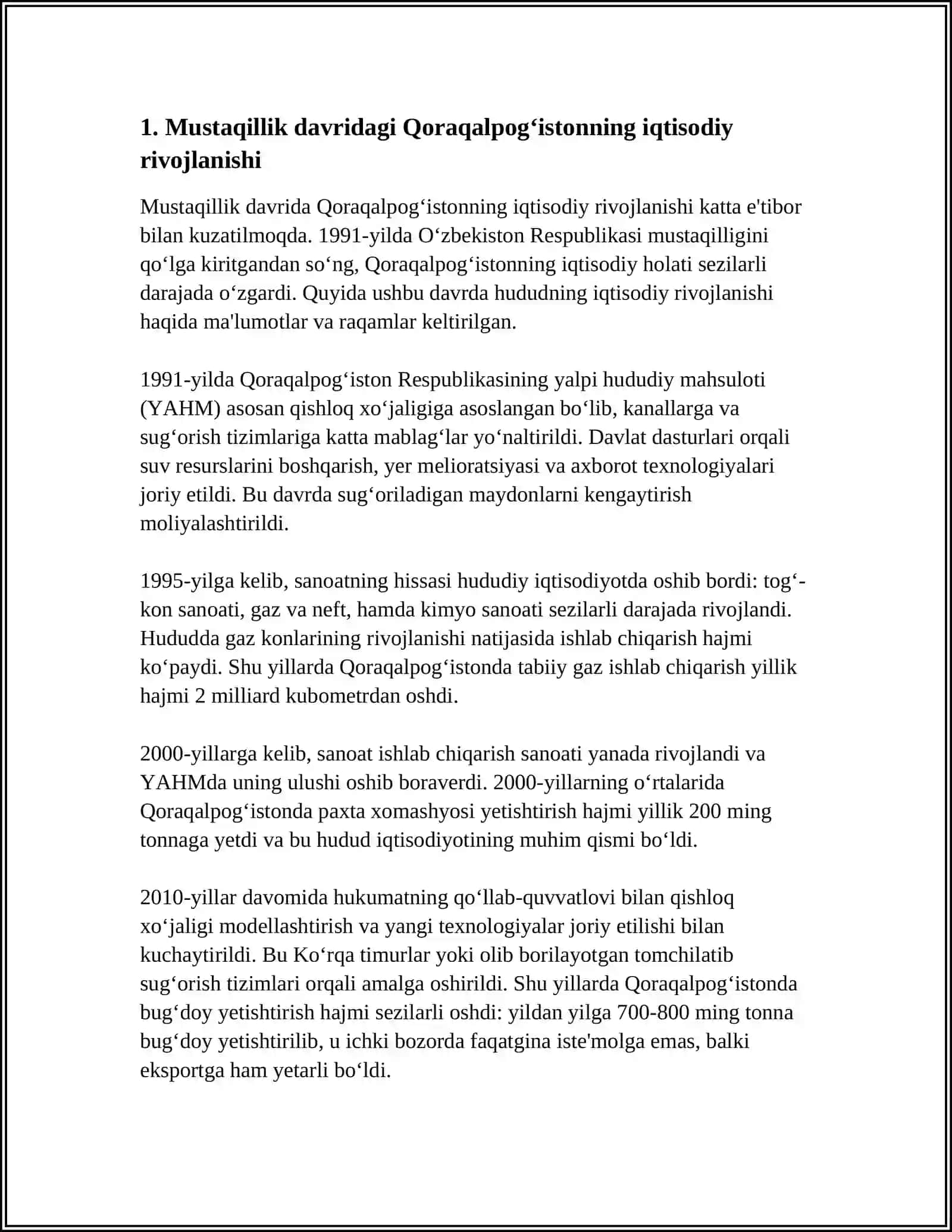 MUSTAQILLIK YILLARIDA QORAQALPOG‘ISTON RESPUBLIKASI 2024-2025-o'quv yili 3