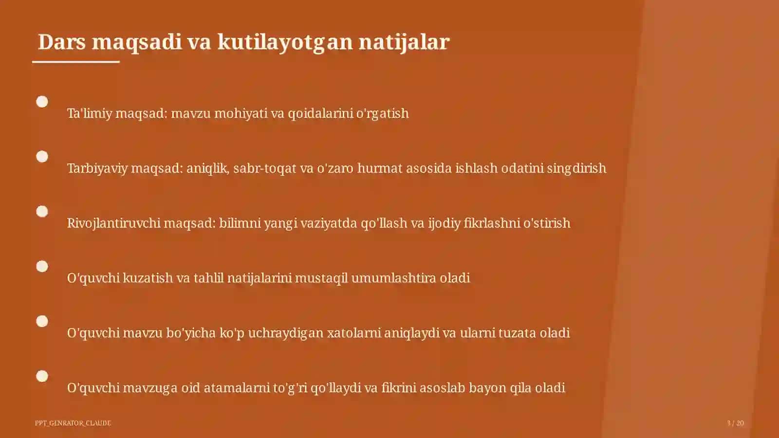 Formativ baholash: o'quvchiga samarali fikr-mulohaza (feedback) berish usullari 3