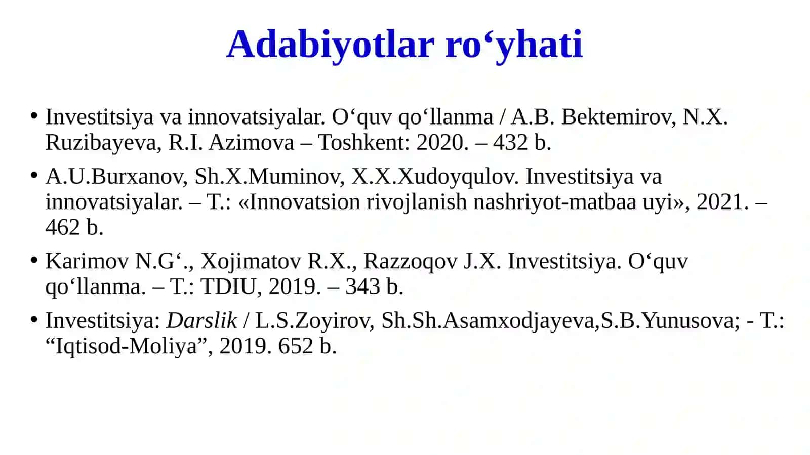 Investitsiya fanining iqtisodiy mohiyati 3