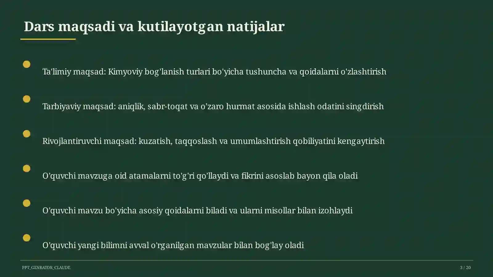 Kimyoviy bog'lanish turlari (8-sinf) 3