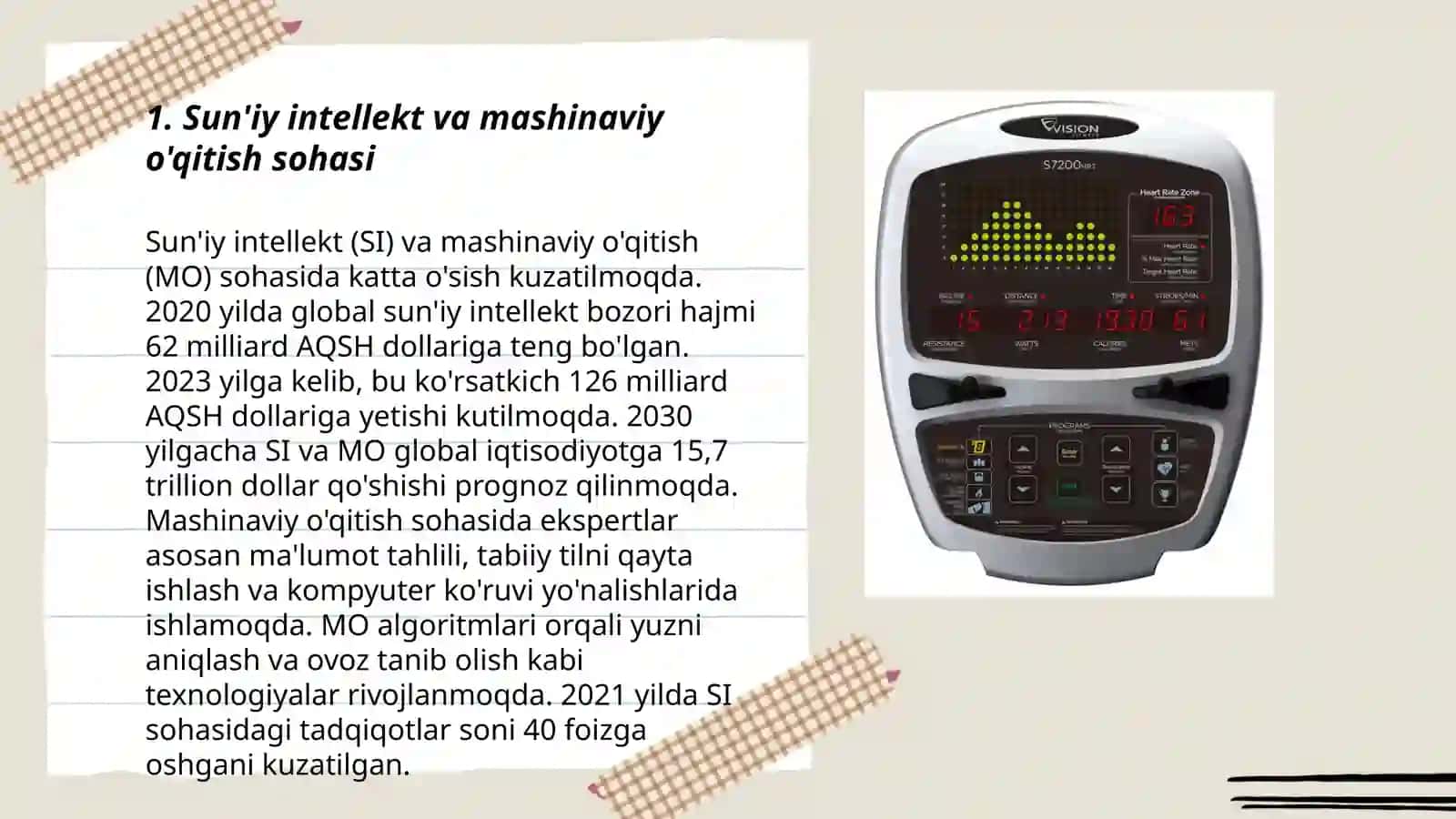 Sun'iy intellekt va mashinaviy o'qitish sohasi 3