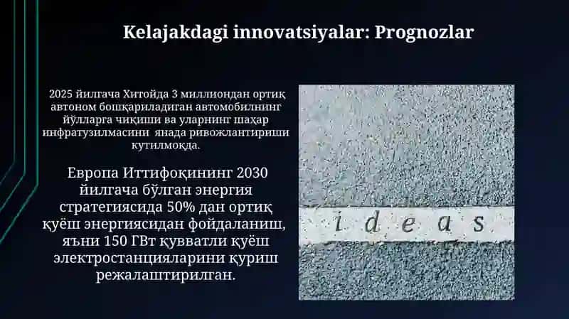 G'oyalar, innovatsiyalar va texnik taraqqiyot 3