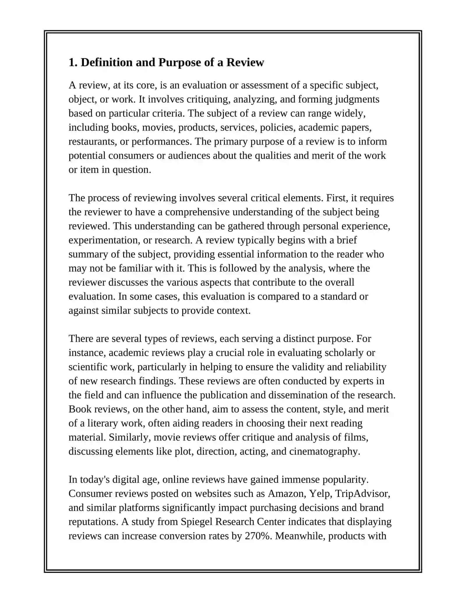 ACADEMIC WRITING WRITING A REVIEV 3