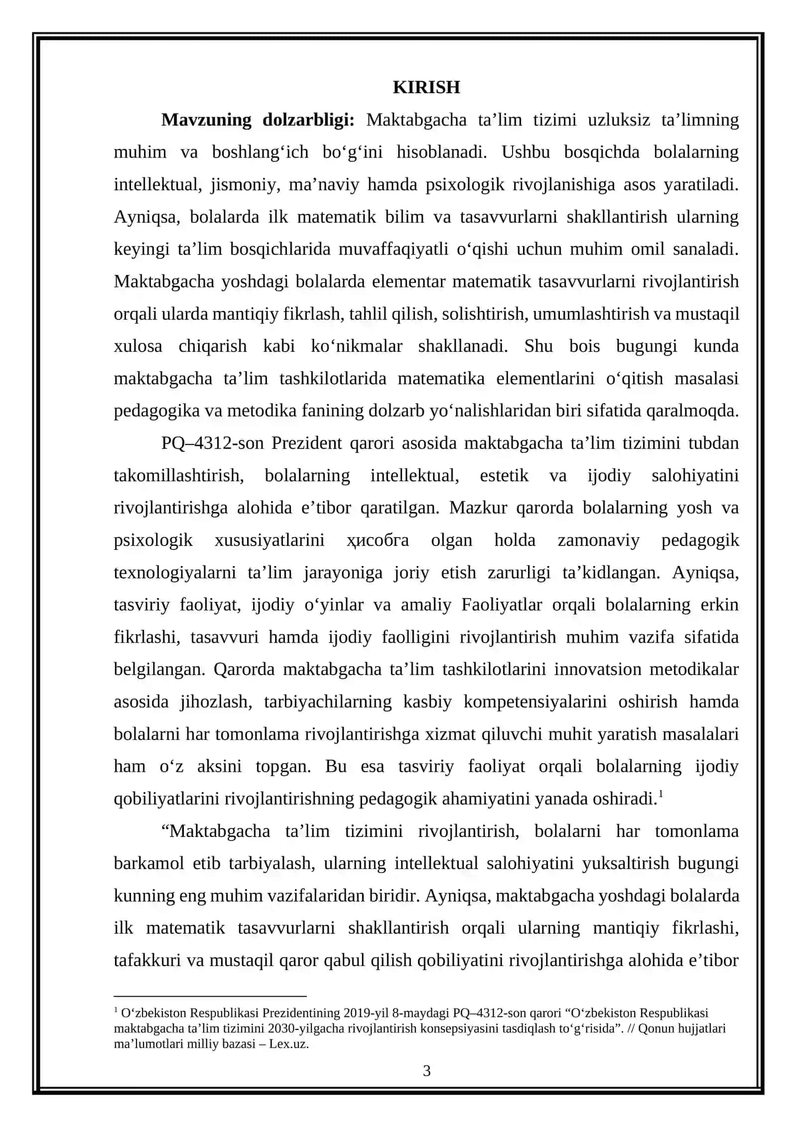 Maktabgacha ta'lim tashkilotlarining har xil yosh guruhlarida elementar matematika tasavvurlarni rivojlantirishga oid ishlarni tashkil qilish 3
