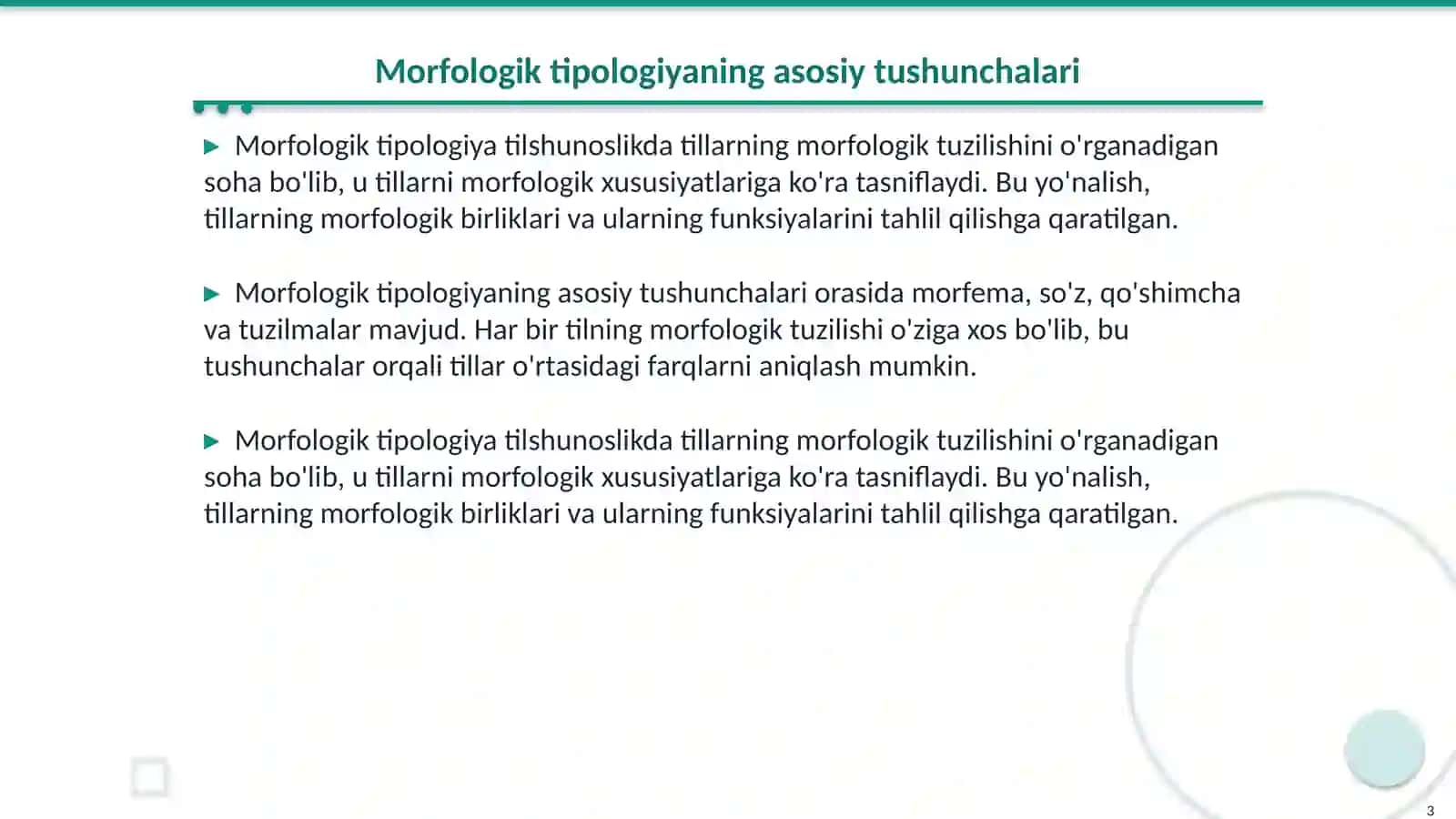 Morfologik tipologiya 3