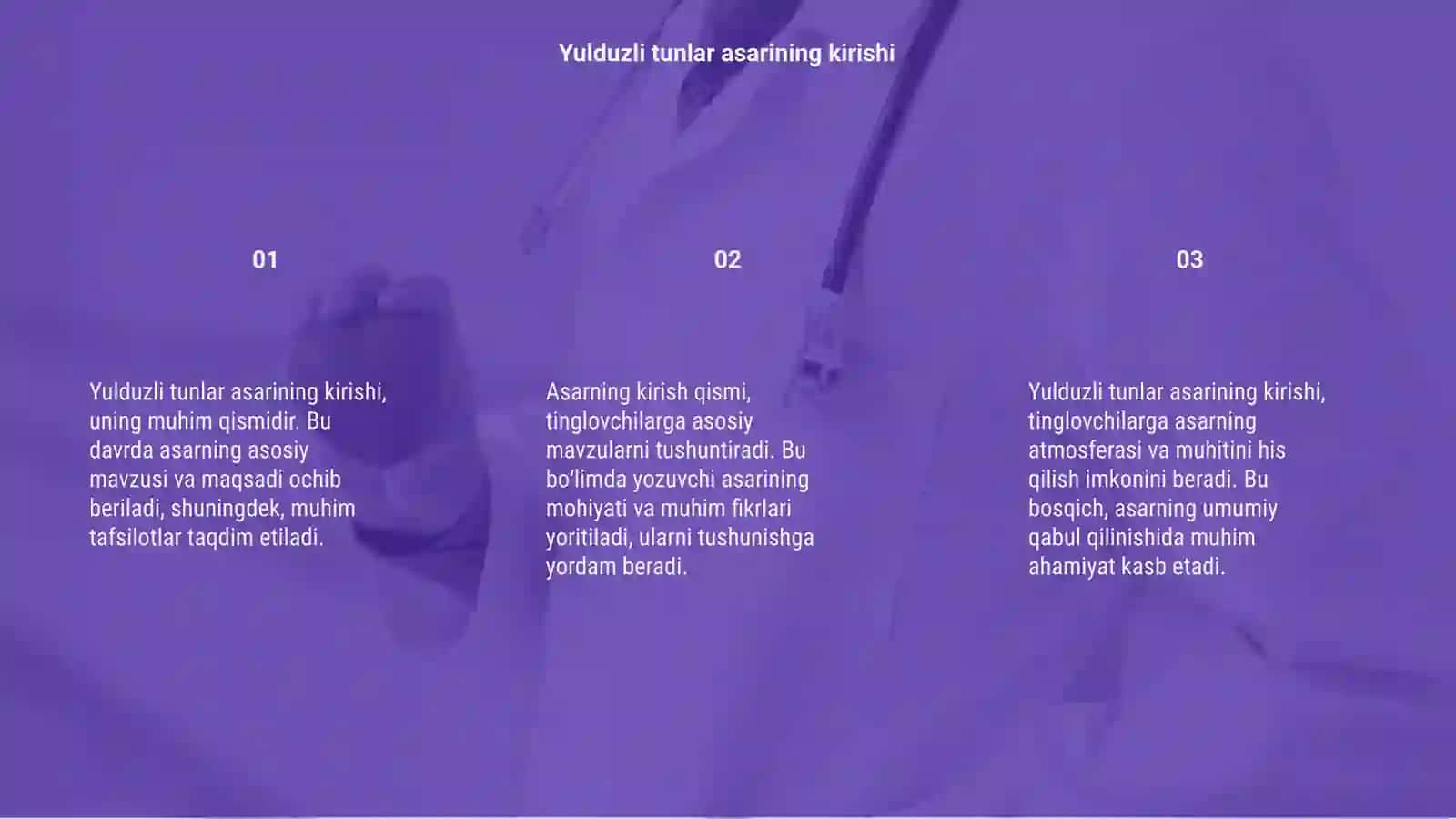 Yulduzli tunlar asari 3