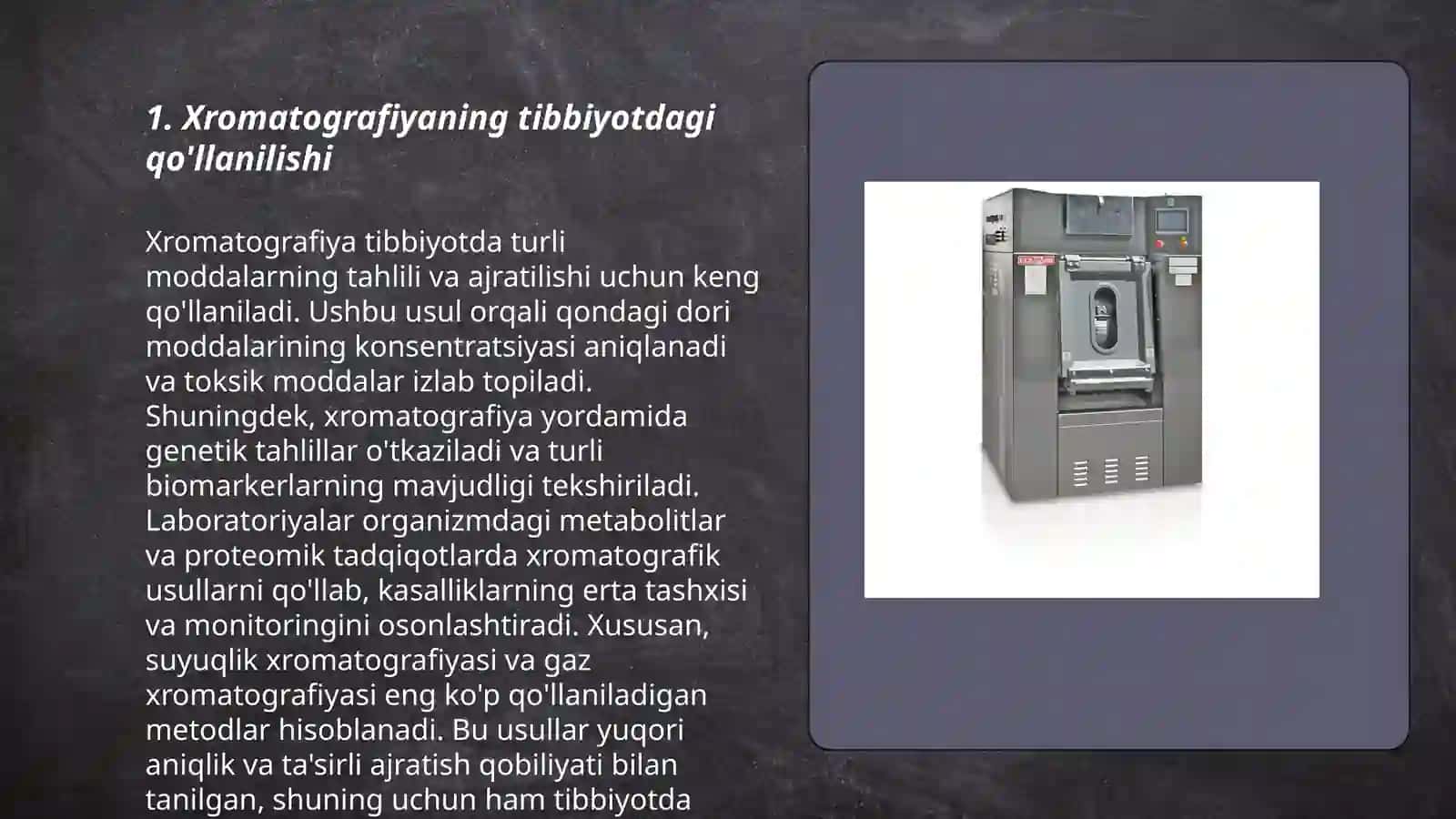 XROMATOGRAFIYANING TIBBIY IZLANISHLARDAGI IMKONIYATLARI 3