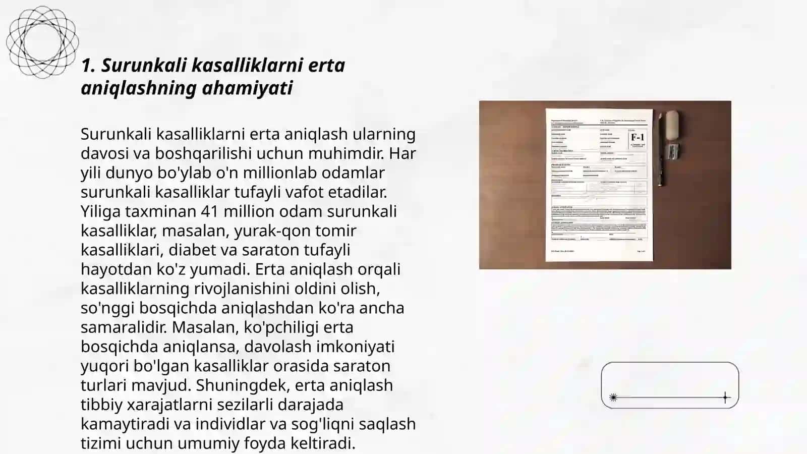 Ambulator-poliklinika sharoitida surunkali kasalliklarni erta aniqlash laborator diognostikaning ahamiyati 3