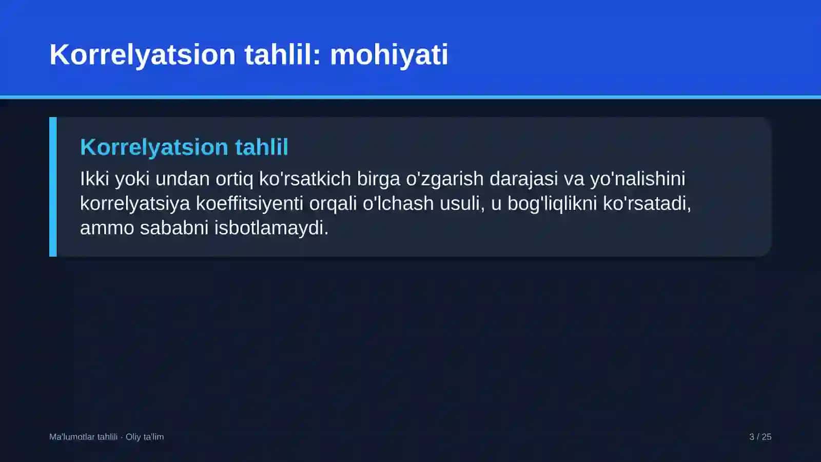 Axborot xavfsizligi xizmatlarida korrelyatsion tahlilni o'tkazish 3