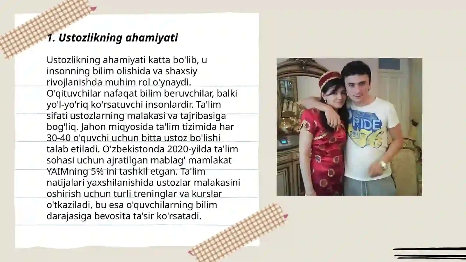 Ustozlikning ahamiyati 3