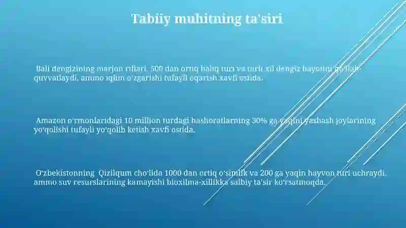 Yer yuzazidagi biologik xilma xillik 3