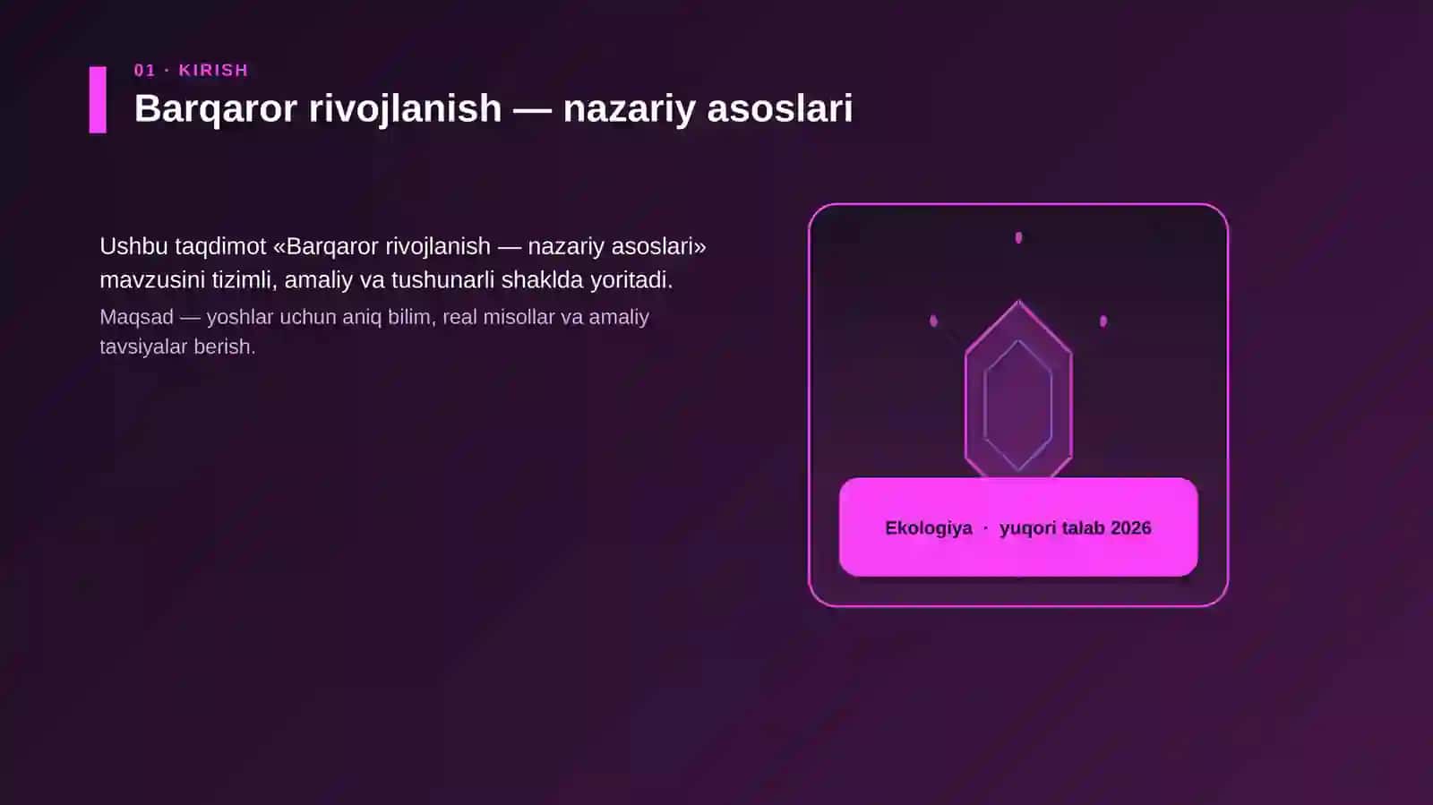 Barqaror rivojlanish — nazariy asoslari 3