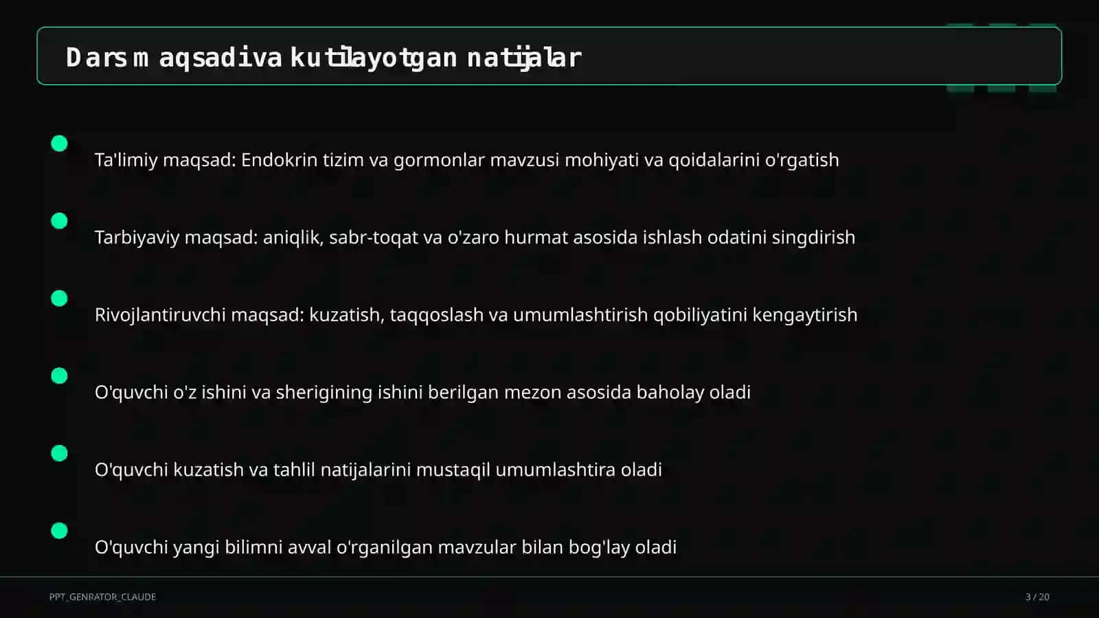 Endokrin tizim va gormonlar (8-sinf) 3