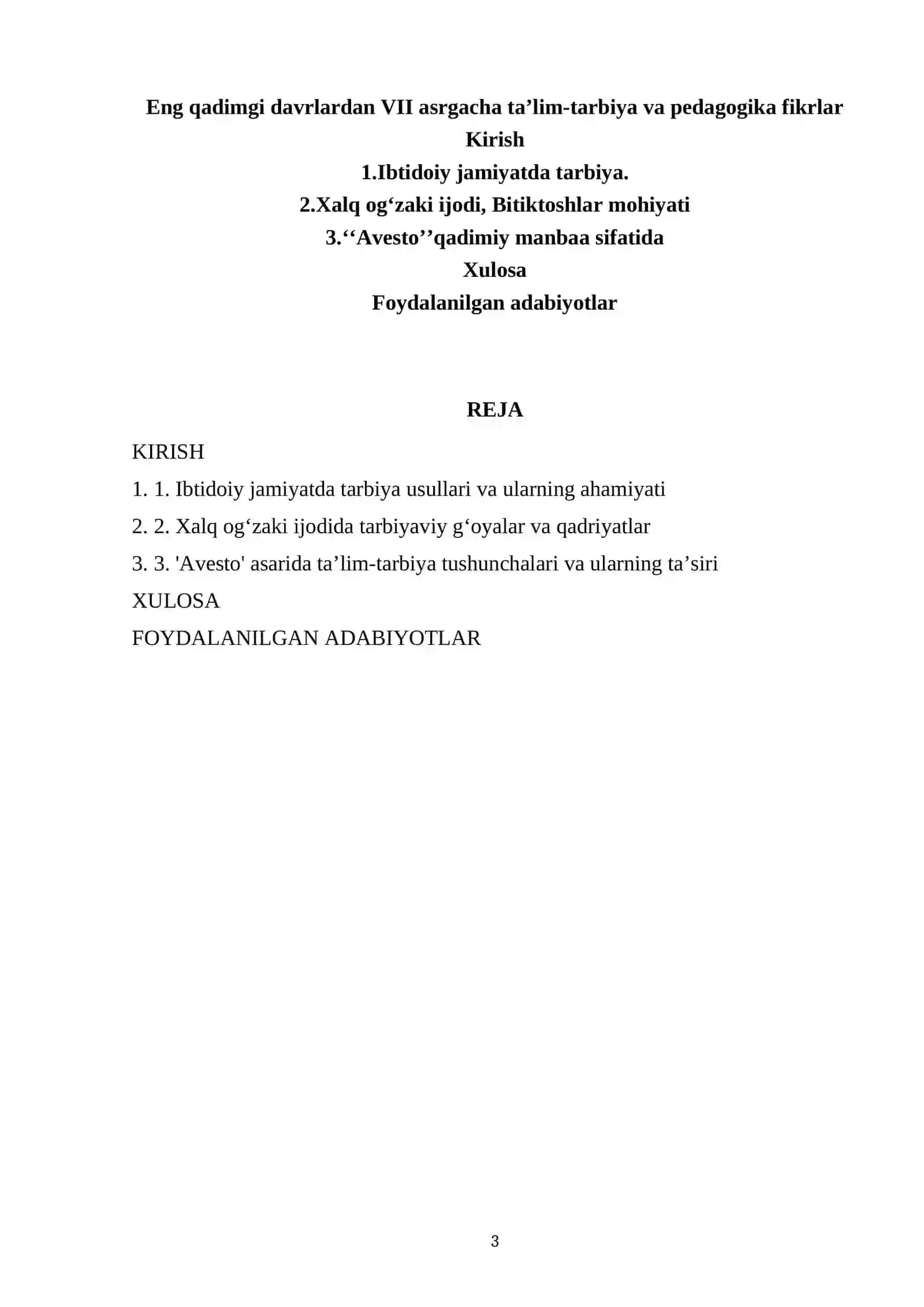 Eng qadimgi davrlardan VII asrgacha ta’lim-tarbiya va pedagogika fikrlar 3