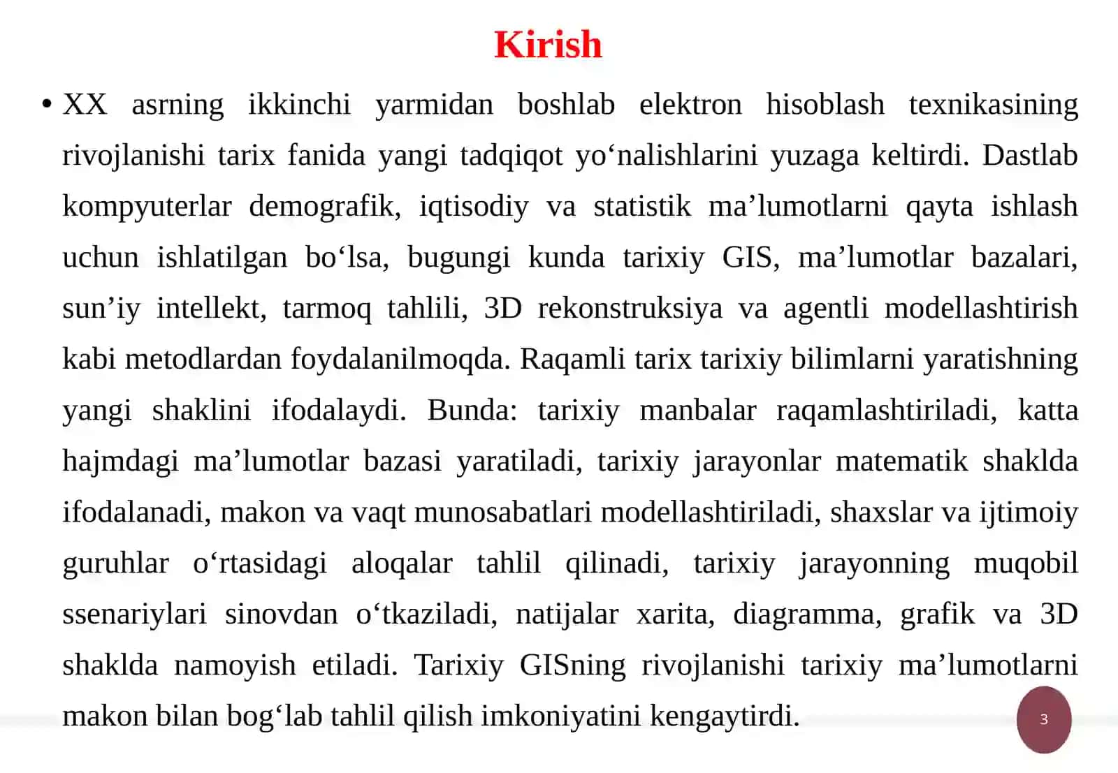 Tarixiy fanlarning kompyuter modellari 3