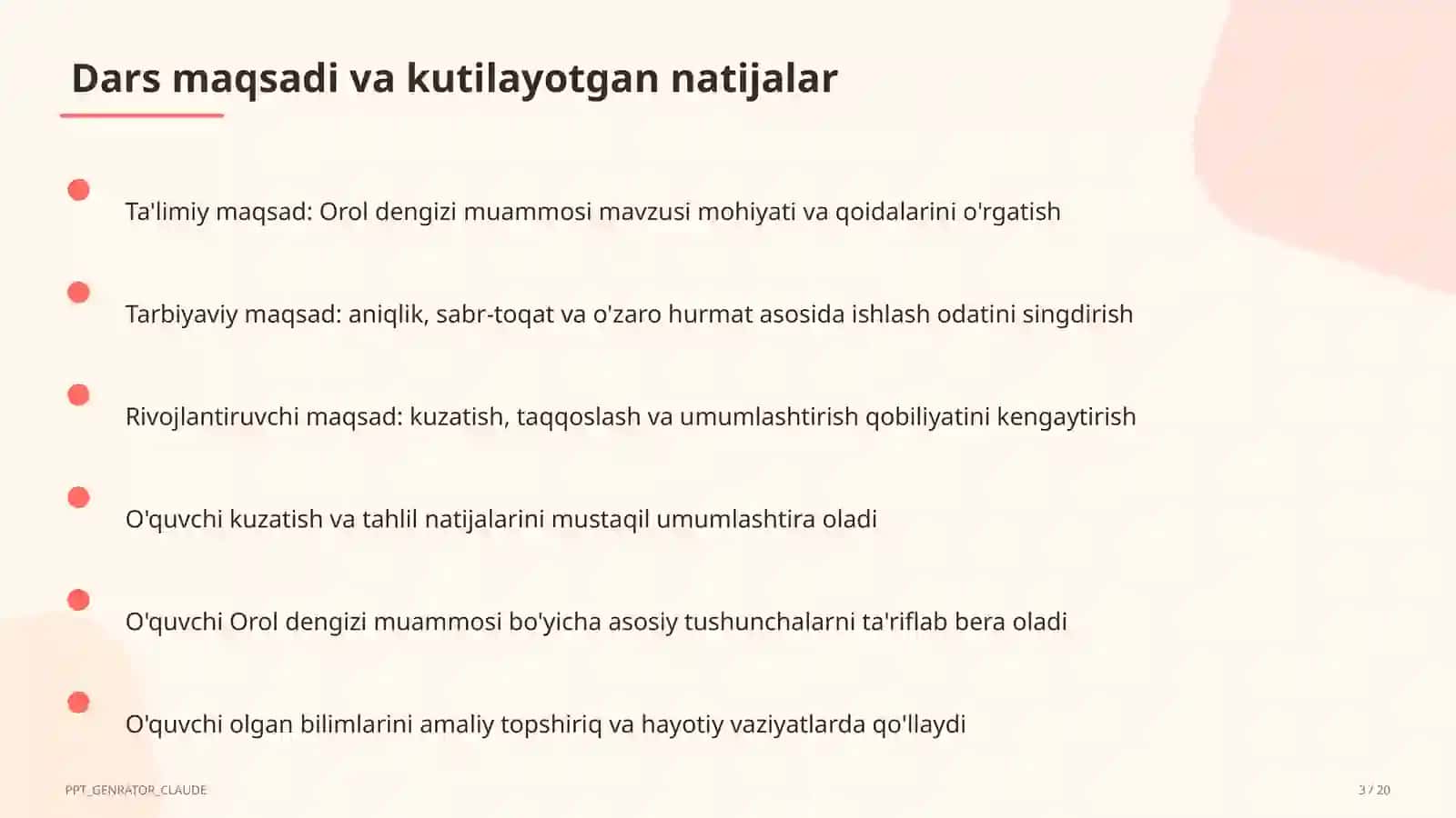Orol dengizi muammosi (8-sinf) 3