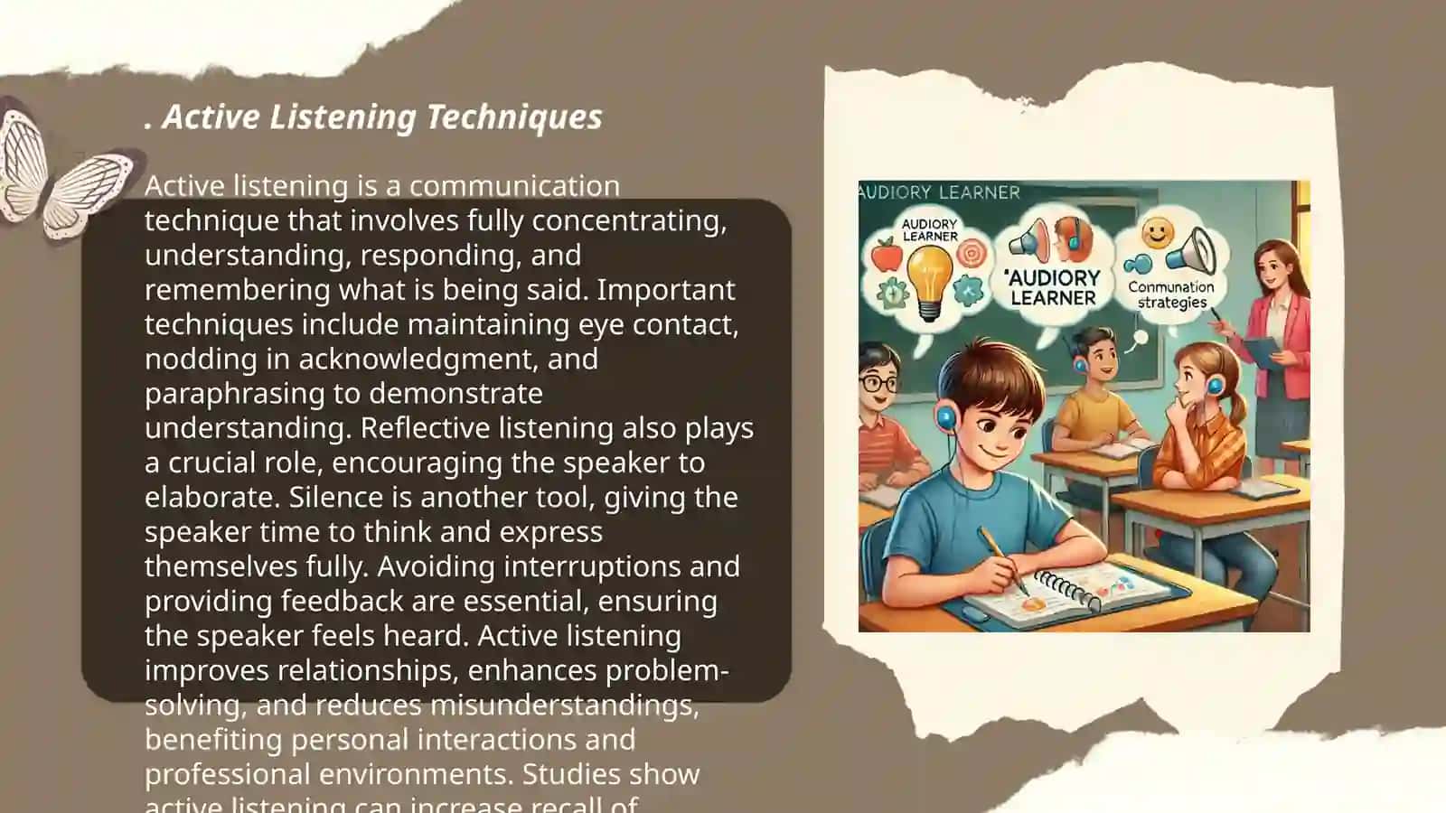 Learning Styles and Strategies: Strategies in communication 3