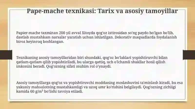 Pape-Moche texnikasi 3