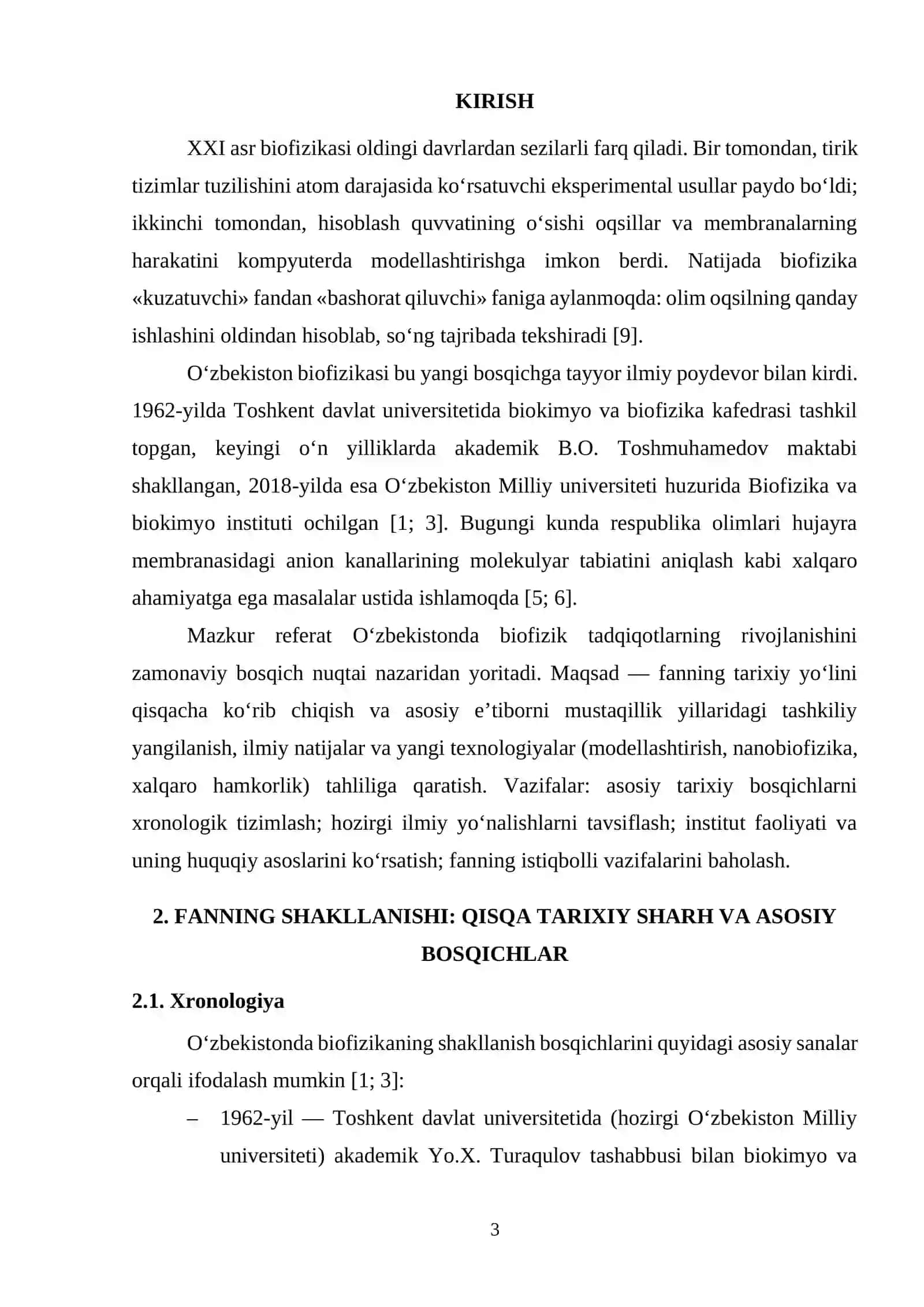 Oʻzbekistonda biofizik tadqiqotlarning rivojlanishi 3