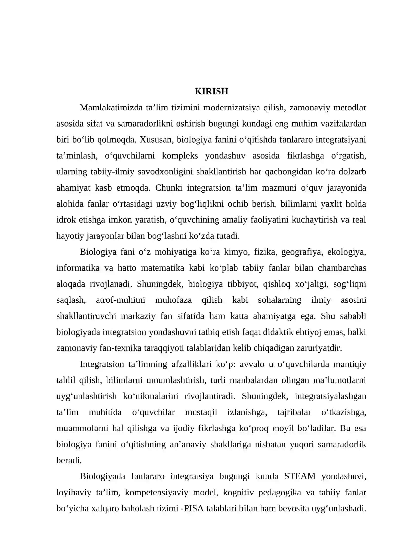 BIOLOGIYADA INTEGRATSIONTA'LIM MUHITI SHAKLLANTIRISH USULLARI 3
