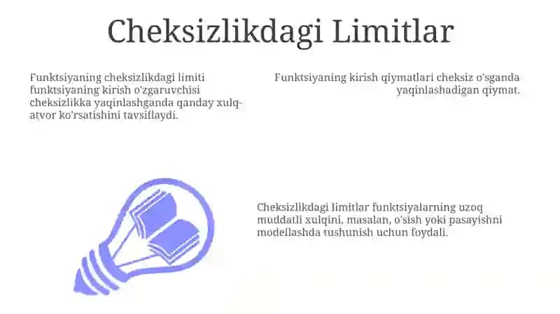 Cheksizlikdagi Limitlar 3