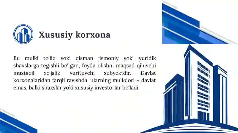 Xususiy Korxonalari 3