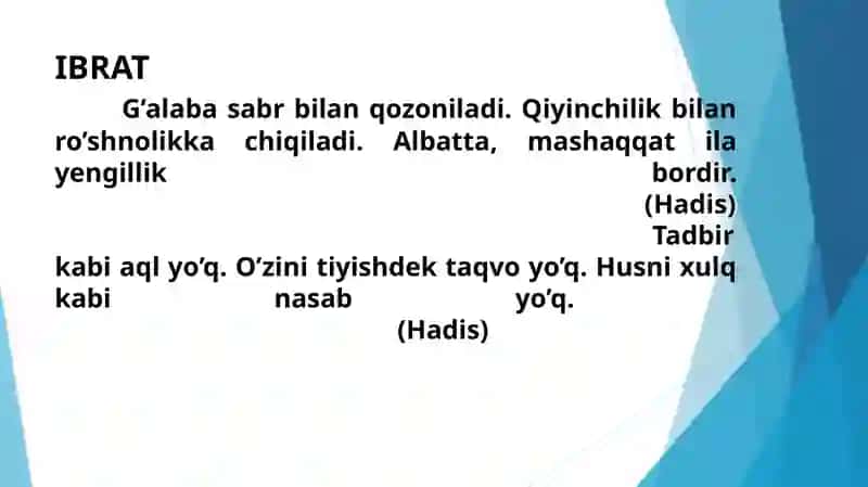 MUSTAQIL SO’Z TURKUMLARI 3